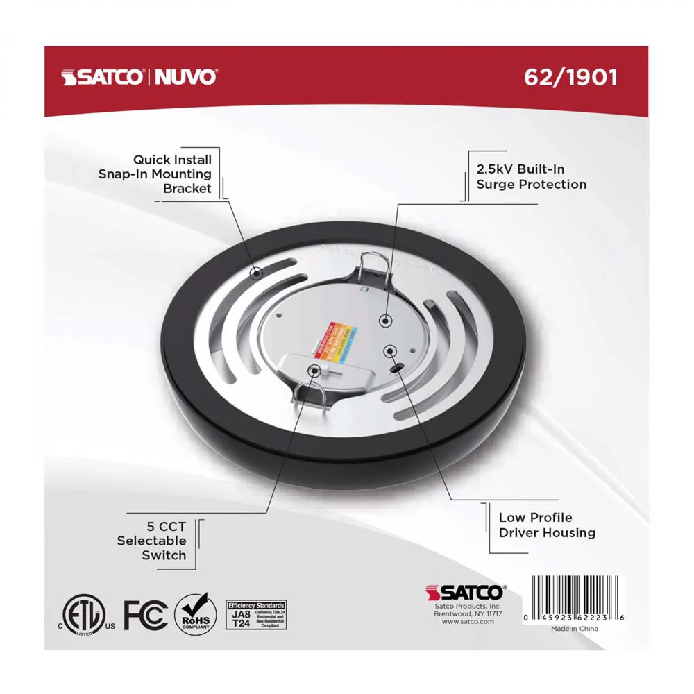 Blink Performer 8w 5-in LED Round Downlight 5 CCT Tunable Black Finish - Image 5