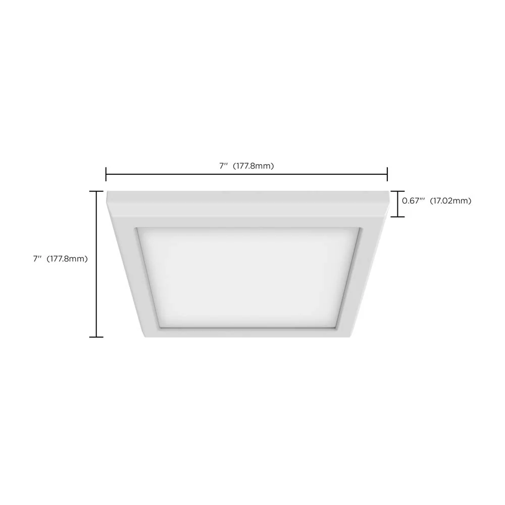 Blink Pro 11w 7-in LED Downlight Square Shape 4000K White Finish 120-277v - Image 4