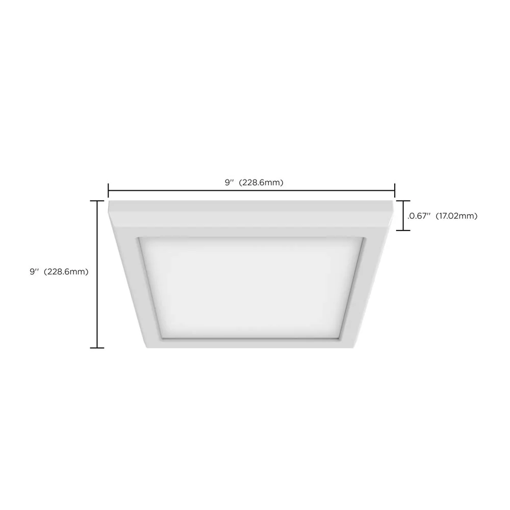 Blink Pro 13w 9-in LED Downlight 4000K Square Shape White Finish 120-277v - Image 5