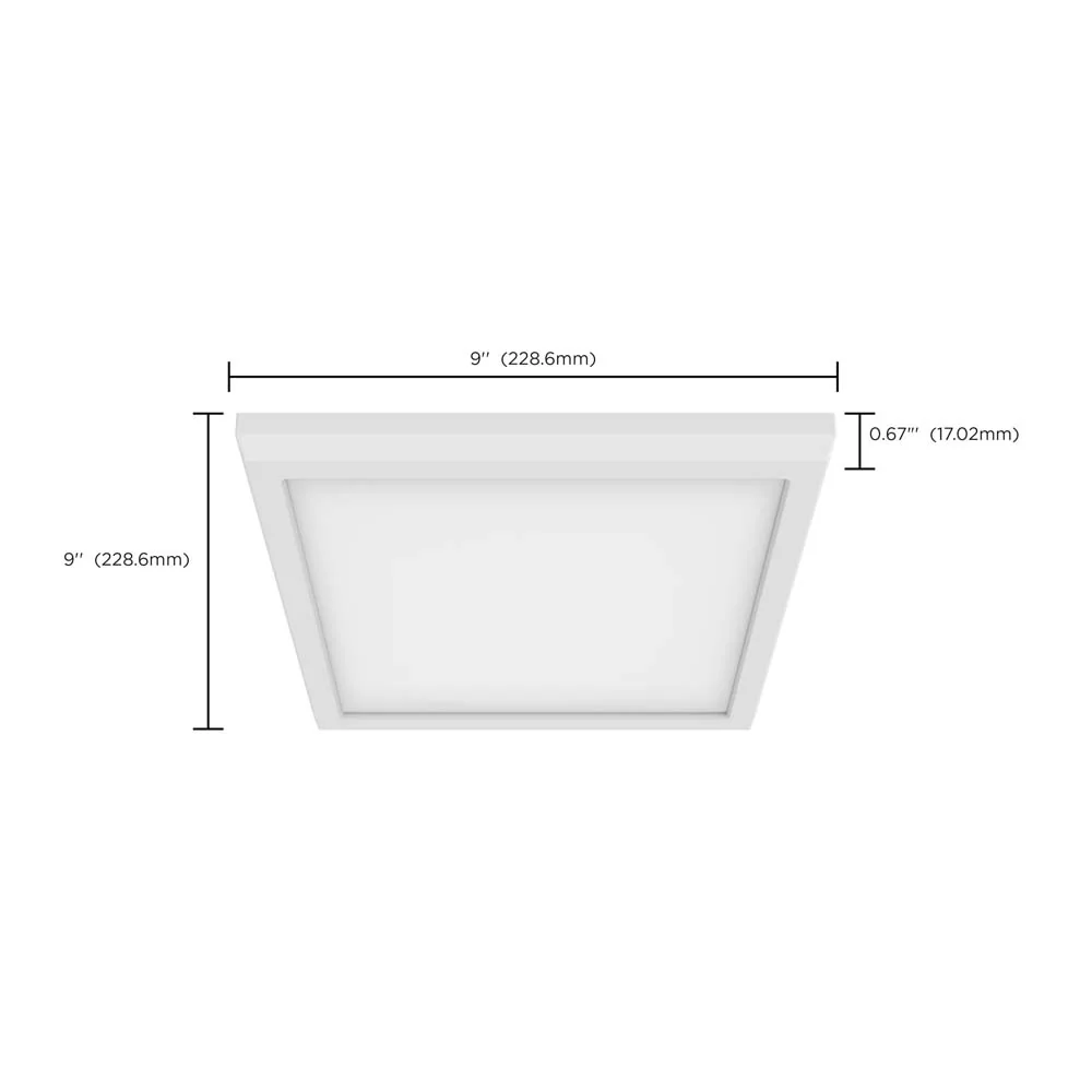 Blink Pro 13w 9-in LED Downlight Square Shape 4000K White Finish 120-277v - Image 7