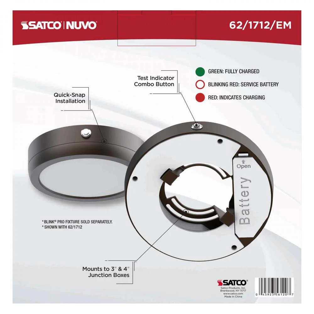Blink Pro EM Battery Backup 7-in Round Shape Bronze Finish - Image 4
