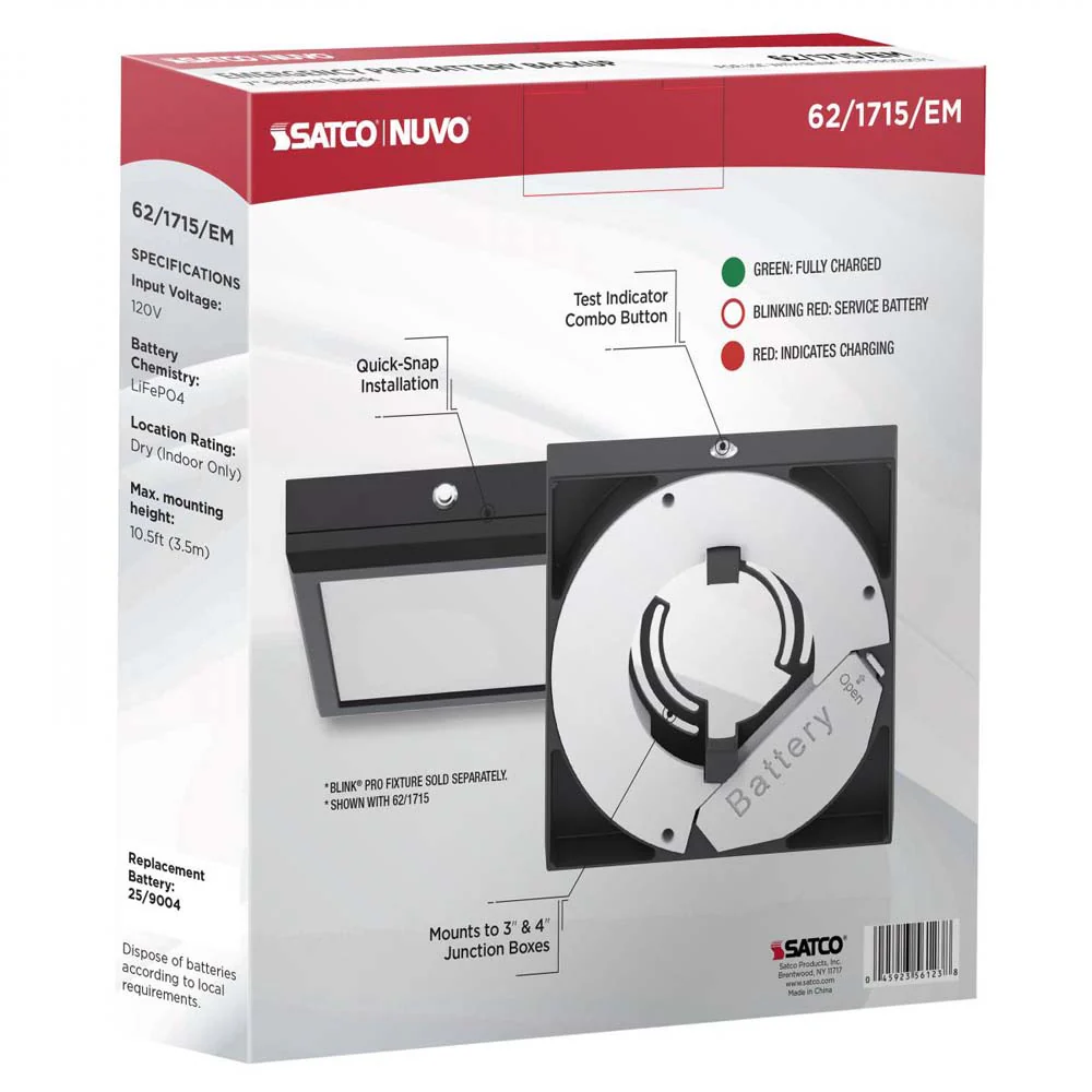 Blink Pro EM Battery Backup 7-in Square Shape Black Finish - Image 7