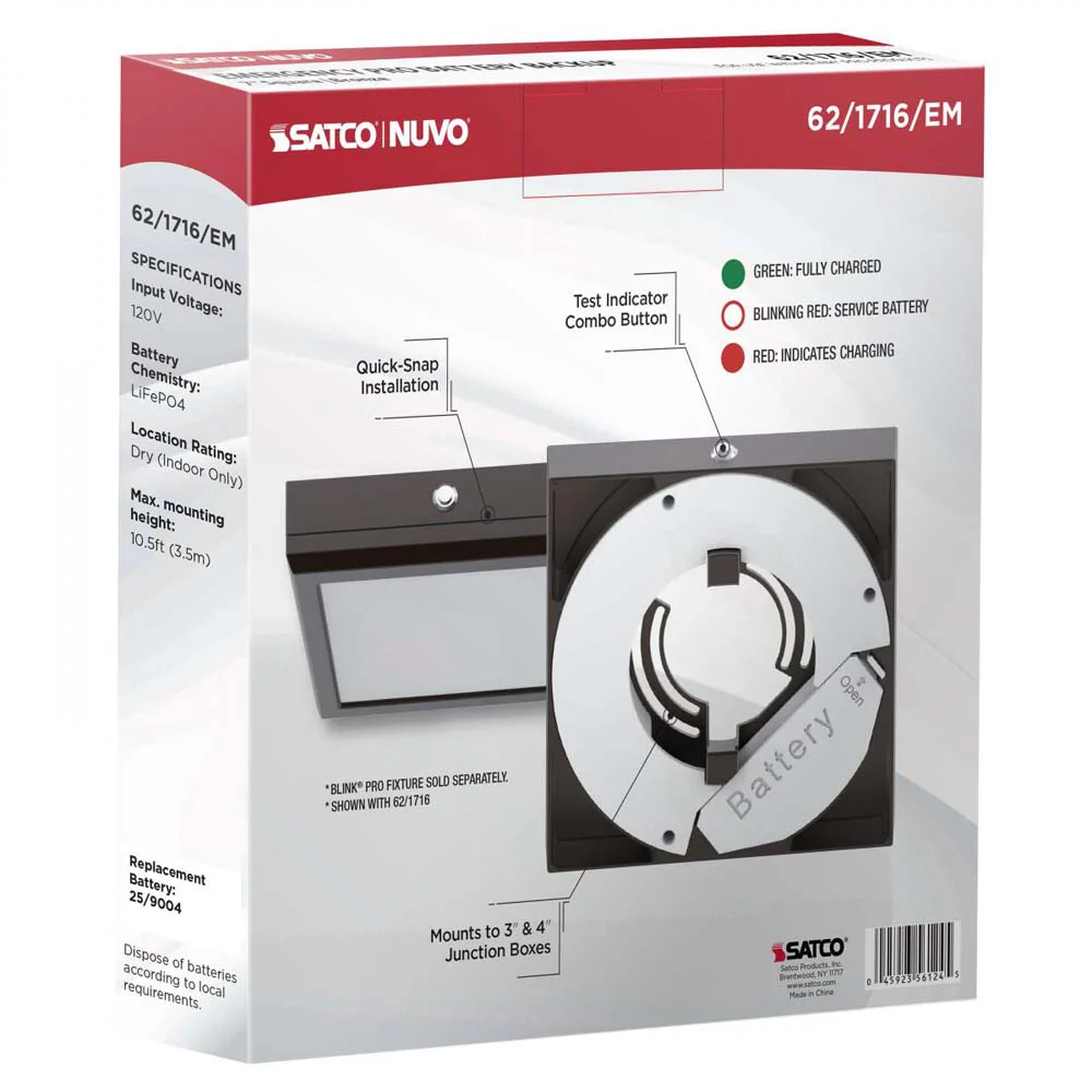 Blink Pro EM Battery Backup 7-in Square Shape Bronze Finish - Image 7