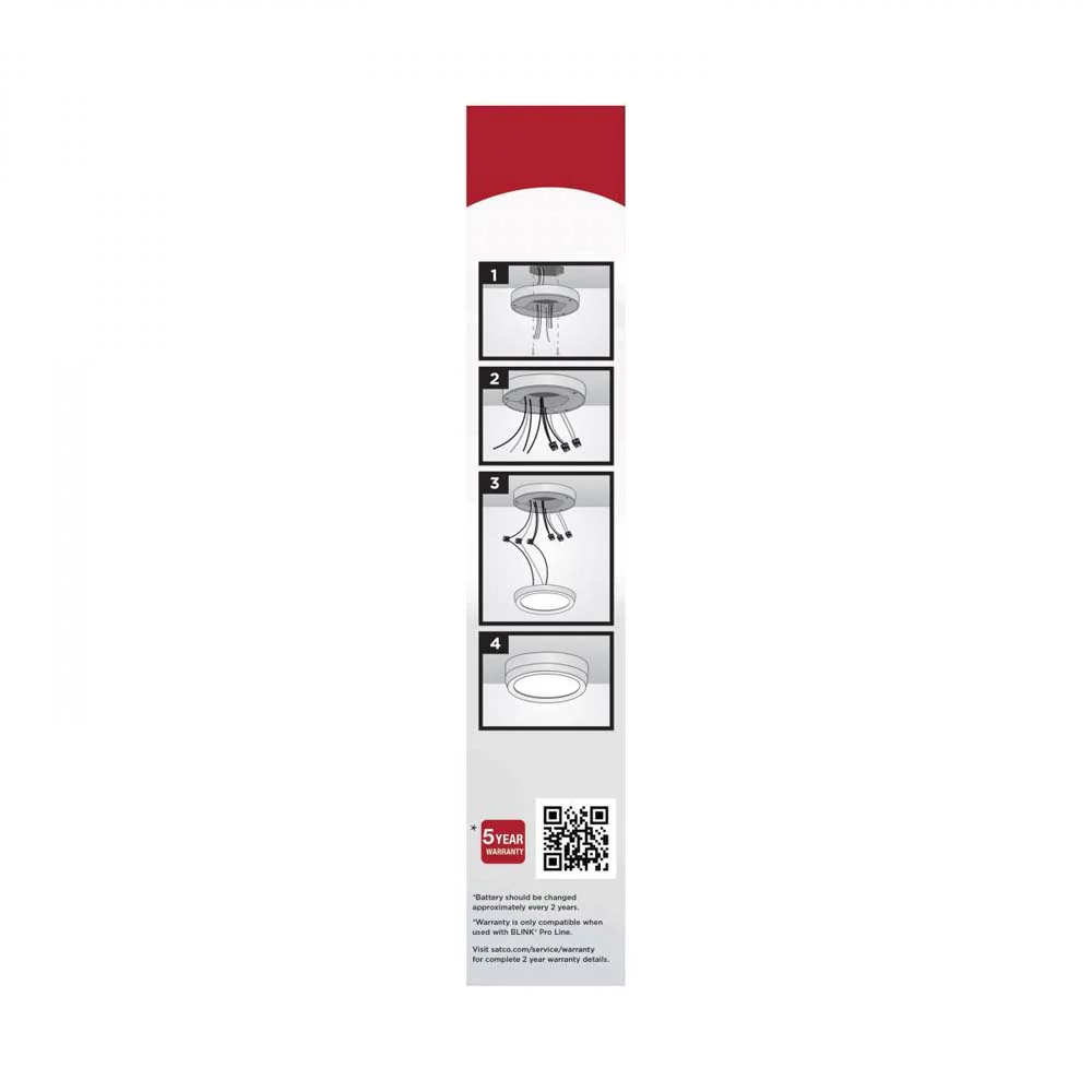 Blink Pro Emergency Battery Backup 7-in Round Shape White Finish - Image 4