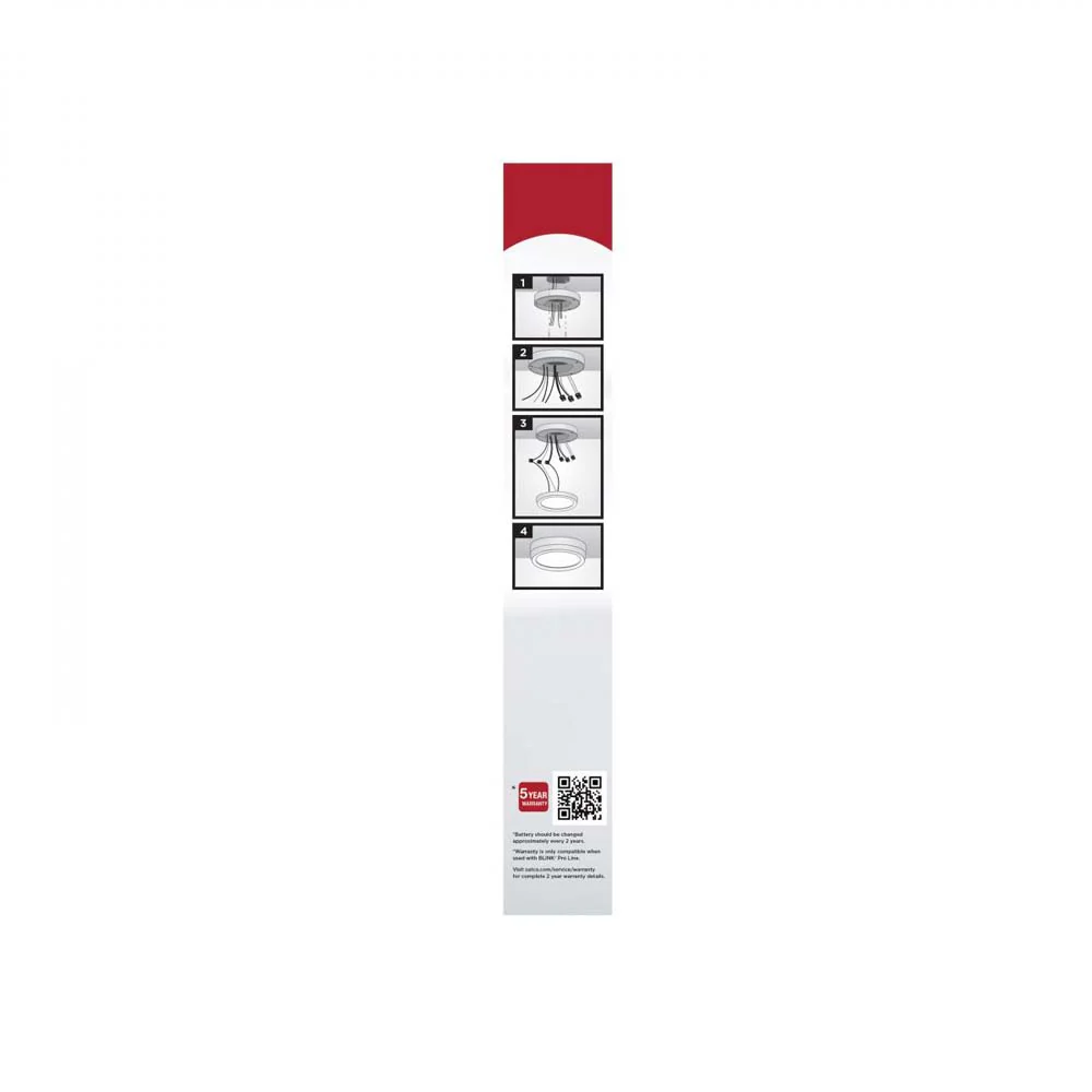 Blink Pro Emergency Battery Backup 9-in Round Shape White Finish - Image 4
