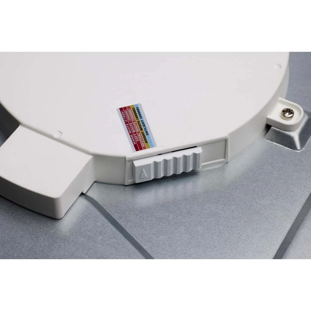19.5w 12in. Square LED Flush Mount CCT Selectable with Nickel Finish - Image 7