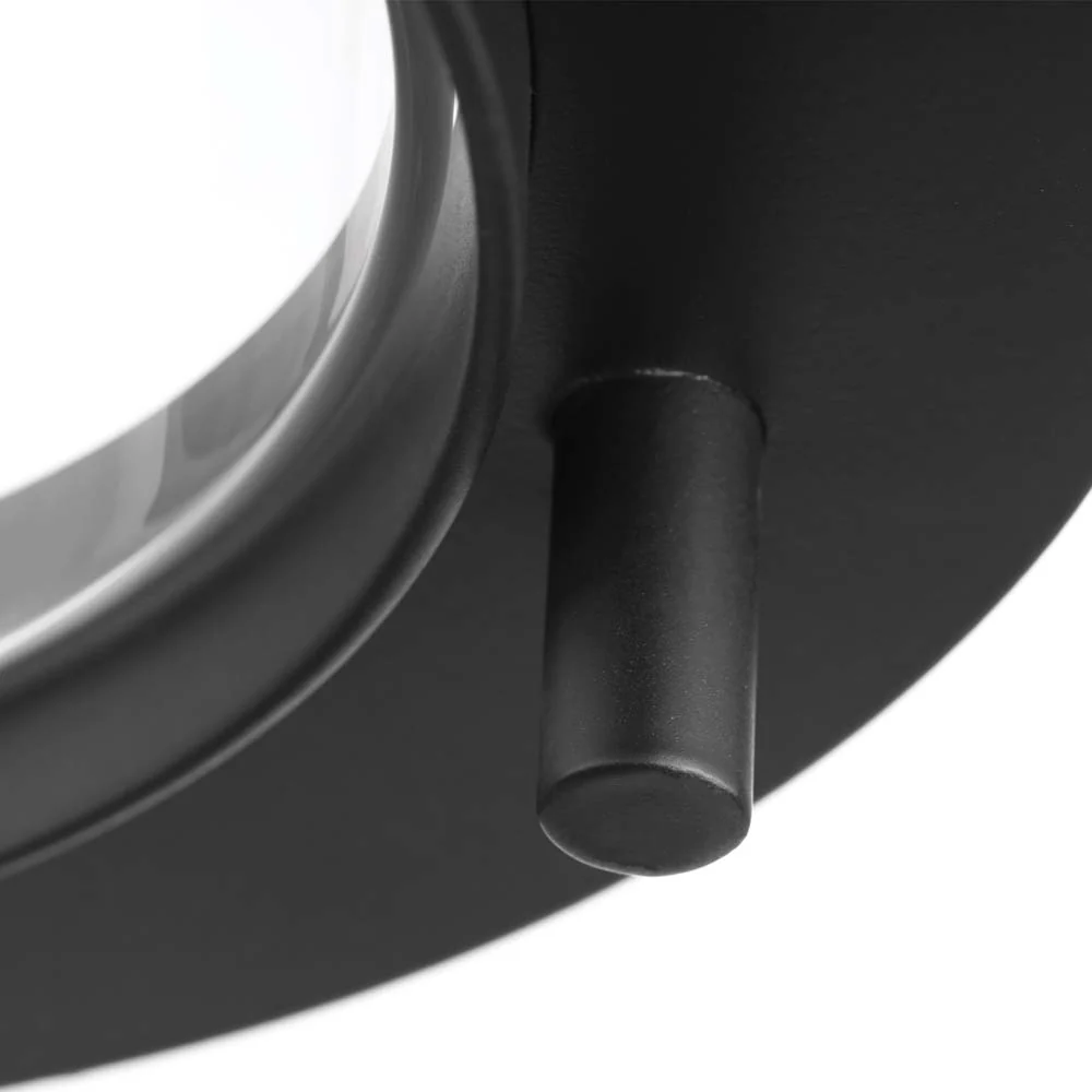 Bracer Medium Wall Lantern Matte Black Finish w/ Clear Glass - Image 5