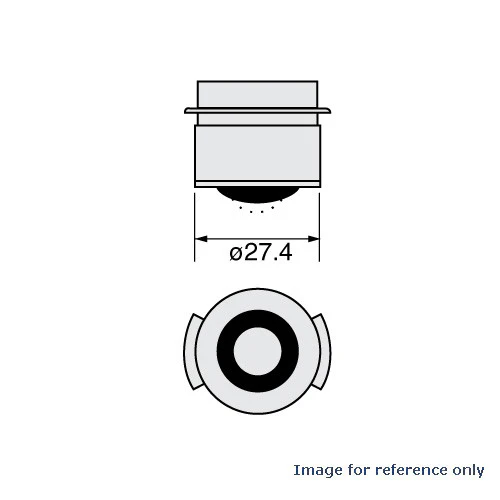 BTM 500w 120v P28s Base Halogen Bulb - Film Stage Studio Lamp - Image 2