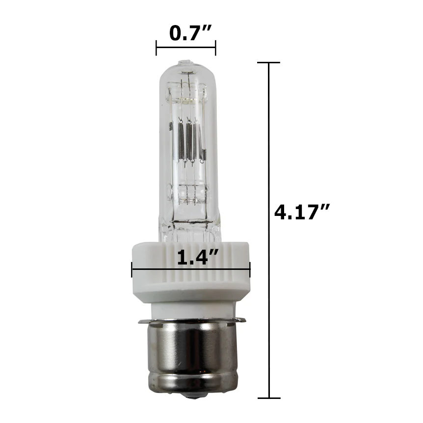 BTP 750w 120v T7 P28s 3200k Halogen Bulb - Film Stage Studio Lamp - Image 2