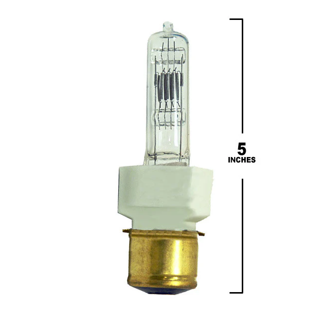 BTR 1000w 120v T6 Clear Single Ended Halogen Bulb - Film Stage Studio Lamp - Image 2