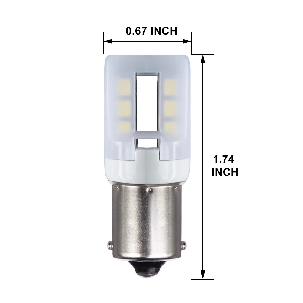 BulbAmerica 1156 LED 3W 300Lm DC 10-30V 2700K White Bulb - Image 2