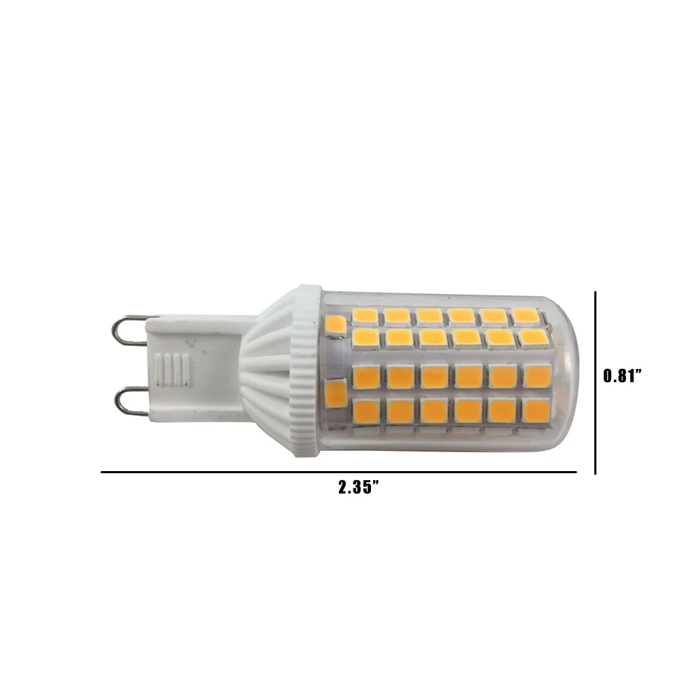 BulbAmerica 5W G9 LED 2700K Warm 530Lm Dimmable 120V Non-Flicker Bulb - Image 2