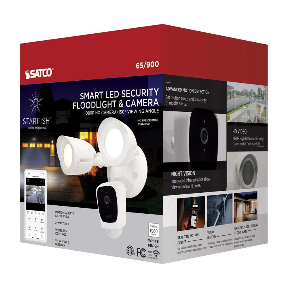 Bullet Outdoor SMART Security Camera Starfish enabled White Finish - Image 7