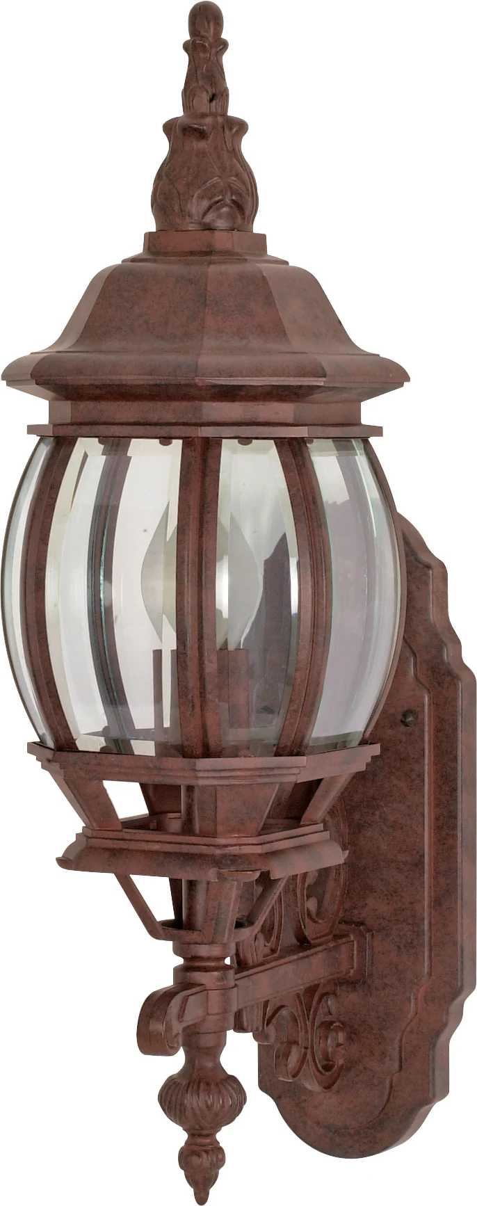 Nuvo Central Park 1-Light 20" Outdoor Wall Lantern Fixture in Old Bronze Finish