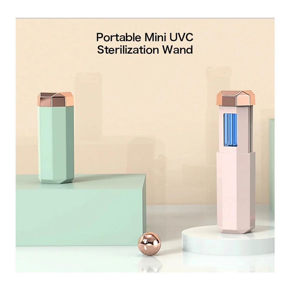 Chargeable Mini UV-C Sanitizer and Disinfection Stick - Green Finish - Image 7