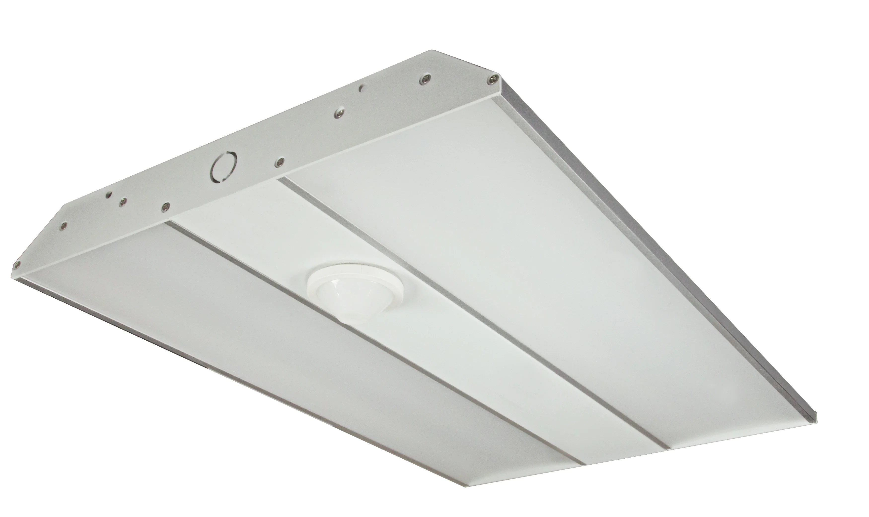 Nuvo 75w 2-Foot Flat Panel Linear Hi-Bay Fixture w/ Acrylic lens in Gray Finish