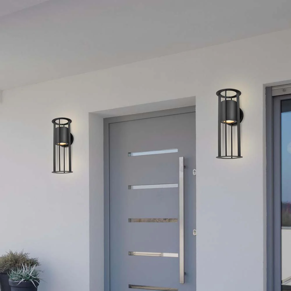 Continuum 10W LED Small Wall Lantern Matte Black Finish - Image 7
