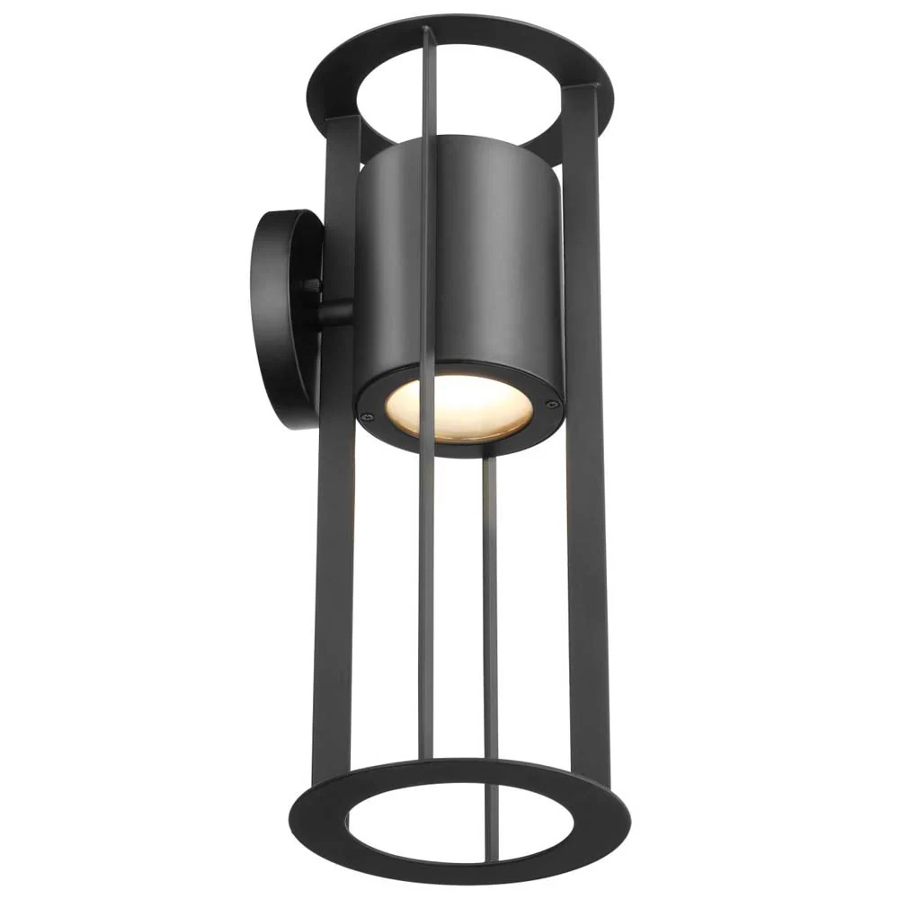 Continuum 15W LED Medium Wall Lantern Matte Black Finish - Image 4