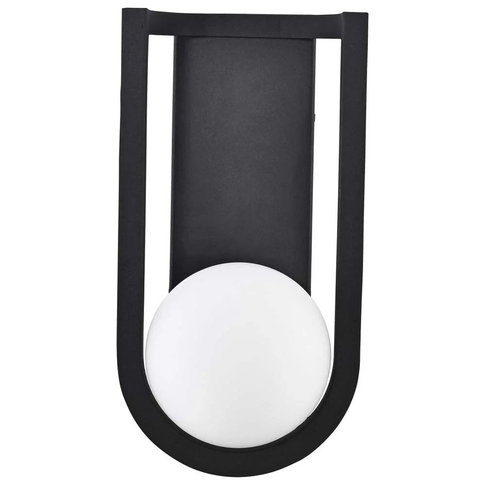 Cradle 6W LED Large Wall Lantern Matte Black w/ White Opal Glass - Image 3