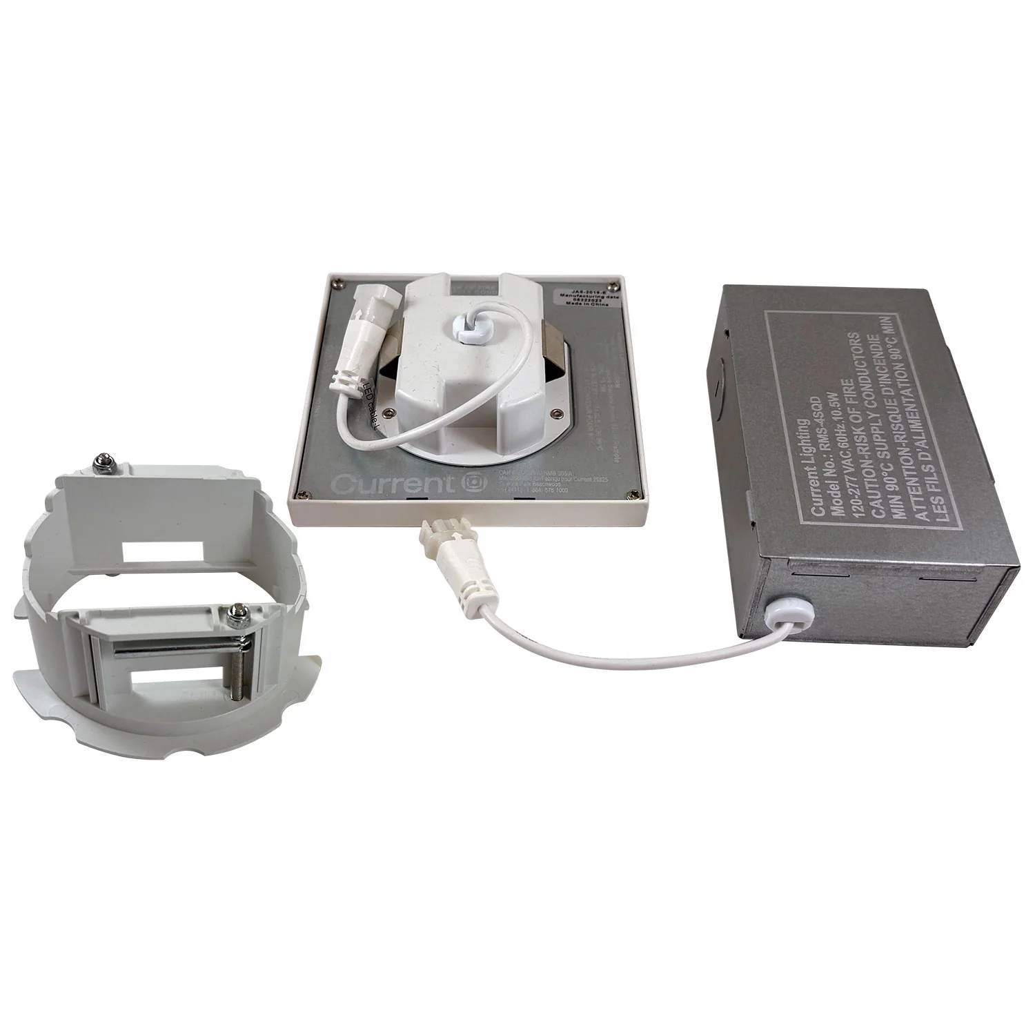 Current 4-in. Square LED Surface Mount 3500k 80CRI Remote J-Box Mount - Image 4