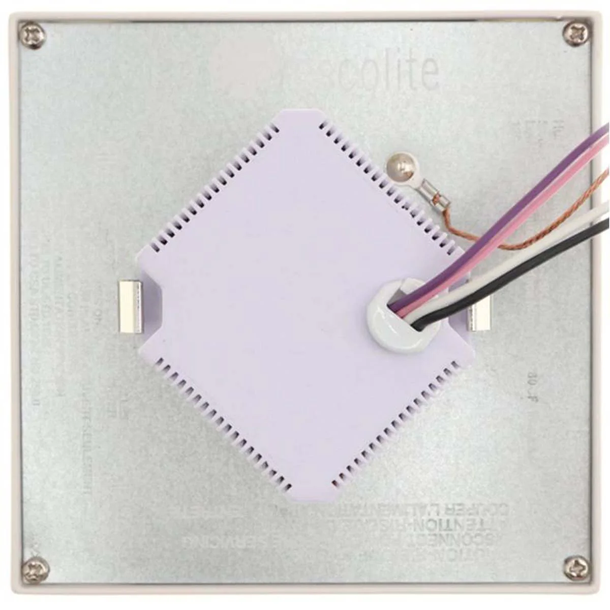 Current 4-in Square Low Profile Surface Mount 3500K 80CRI Direct J-Box Mount - Image 6