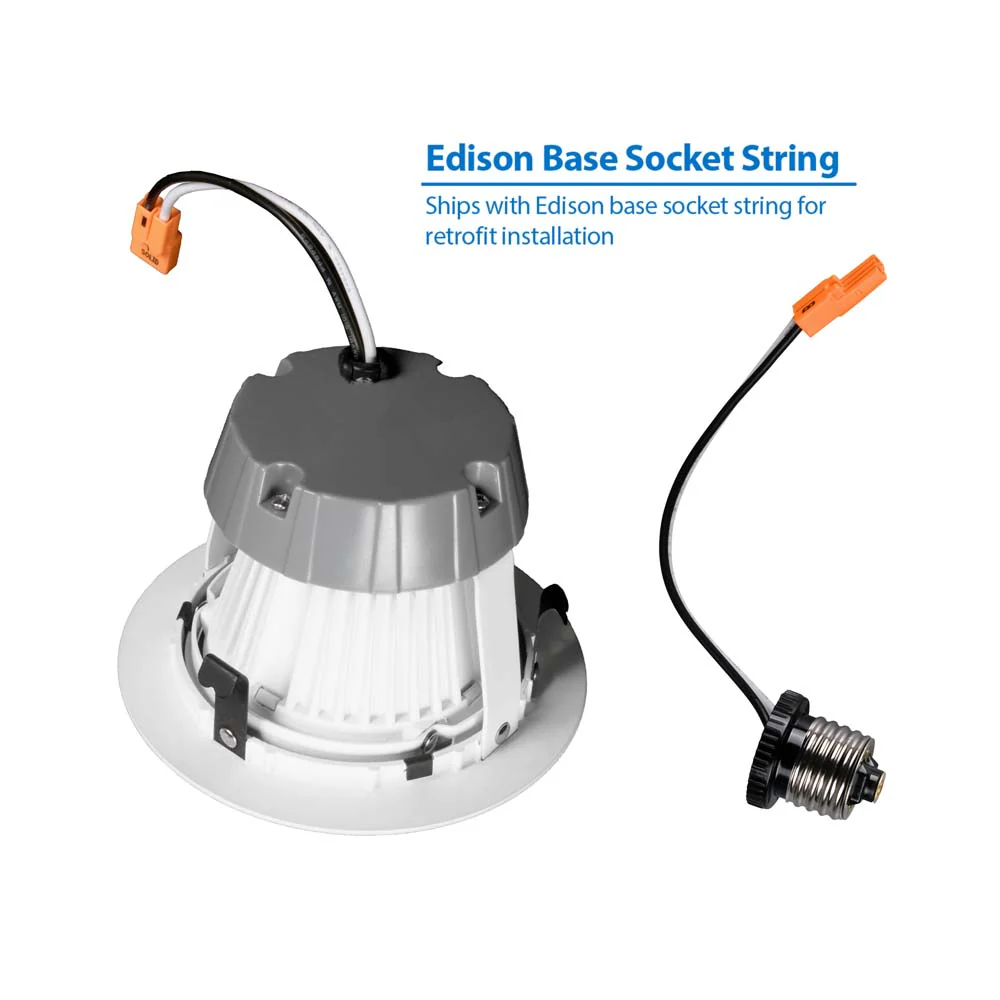 DCG Series 4 in. White Gimbal LED Recessed Downlight, 2700K - Image 6