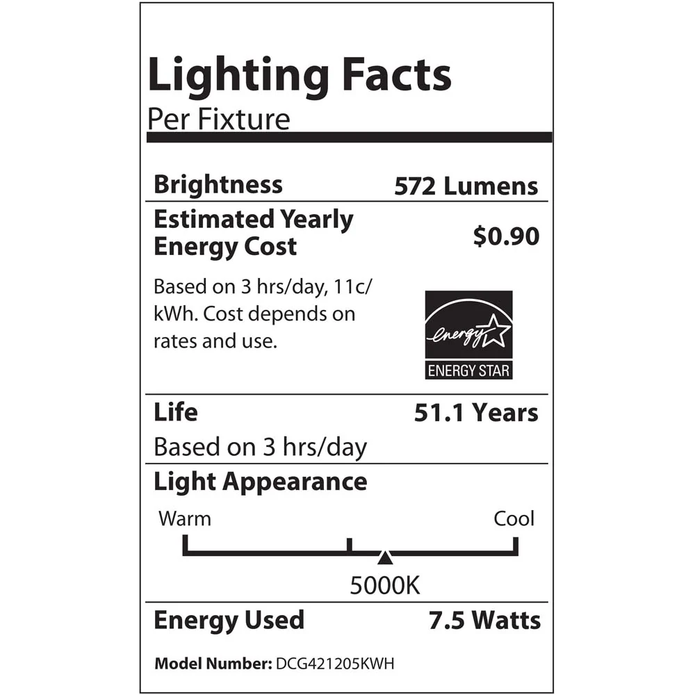 DCG Series 4 in. White Gimbal LED Recessed Downlight, 5000K - Image 10