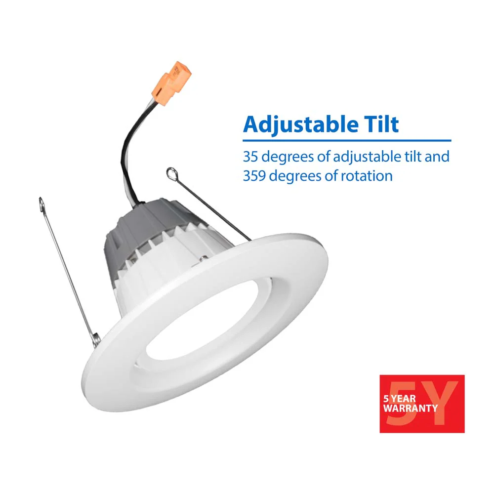DCG Series 6 in. White Gimbal LED Recessed Downlight, 2700K - Image 8