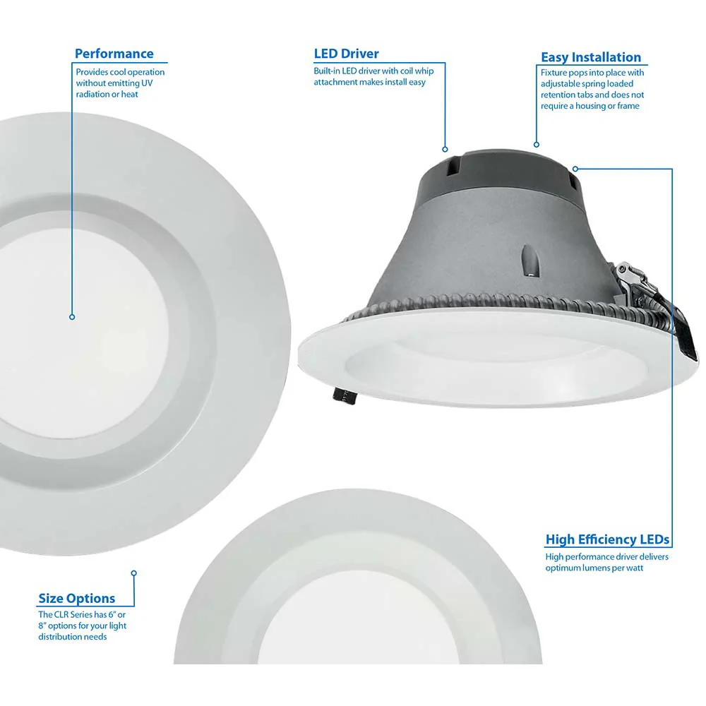 DCR56 Series Nickel Metallic Trim for NICOR DCR56 LED Downlight - Image 4