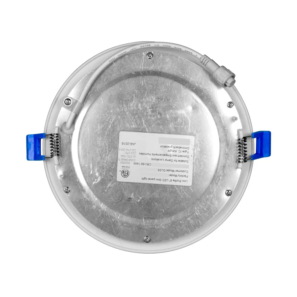 DLE6 Series 6 in. Round White Flat Panel LED Downlight in 4000K - Image 9