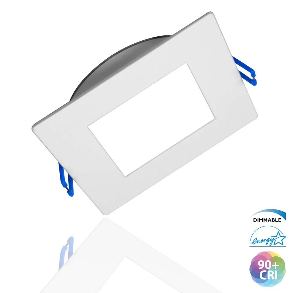 DLE6 Series 6 in. Square White Flat Panel LED Downlight in 5000K - Image 2