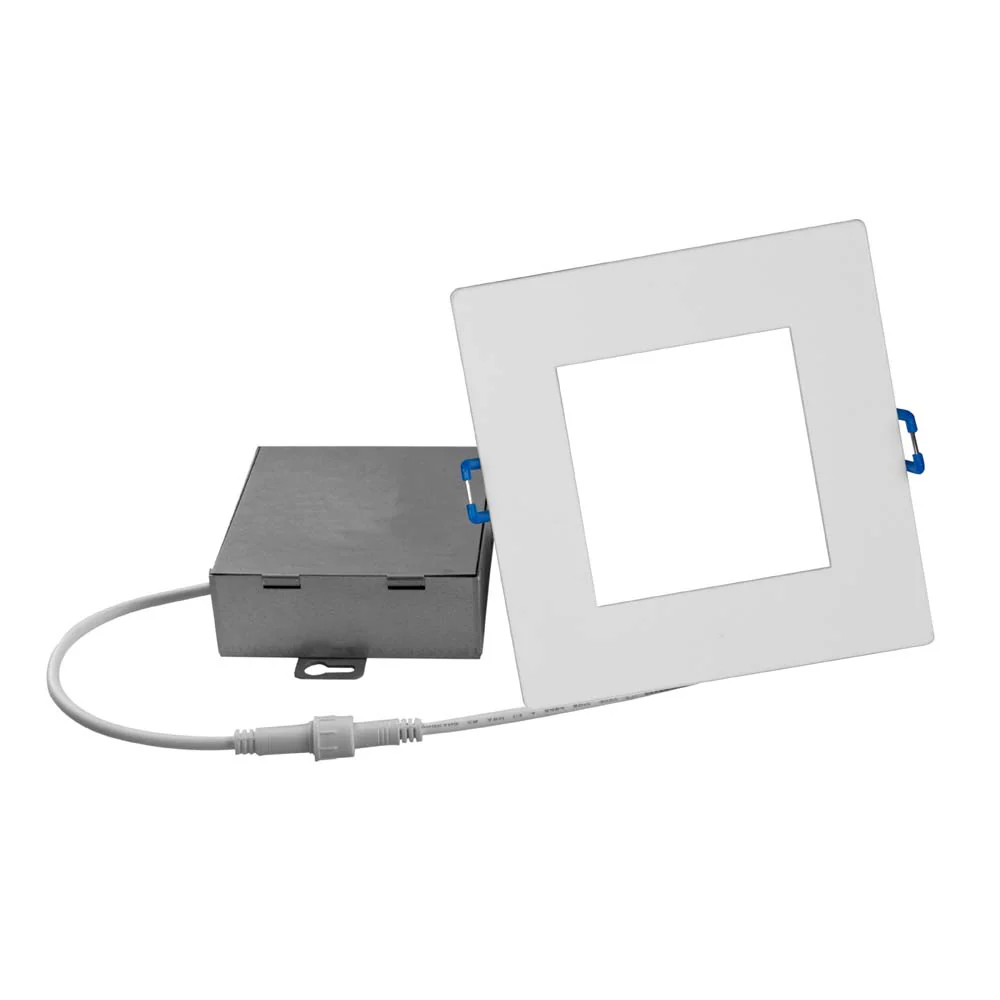 DLE6 Series 6 in. Square White Flat Panel LED Downlight in 5000K - Image 3