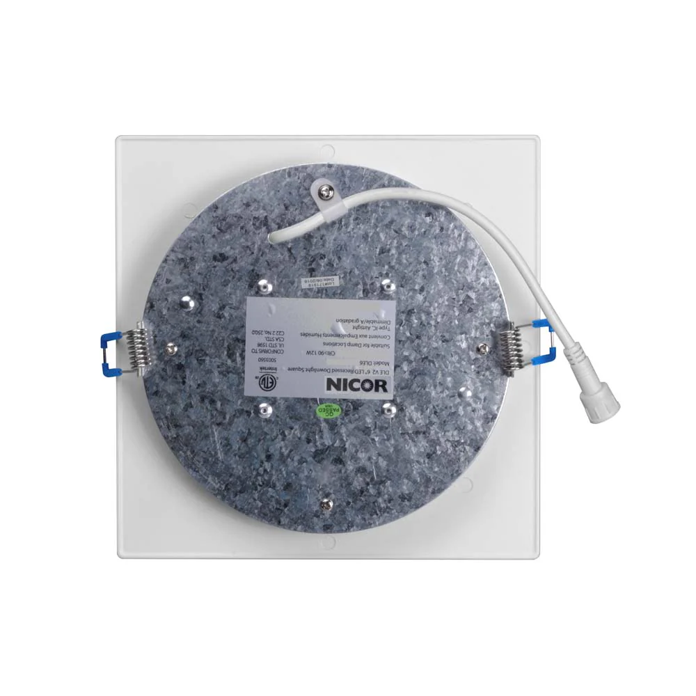 DLE6 Series 6 in. Square White Flat Panel LED Downlight in 5000K - Image 9