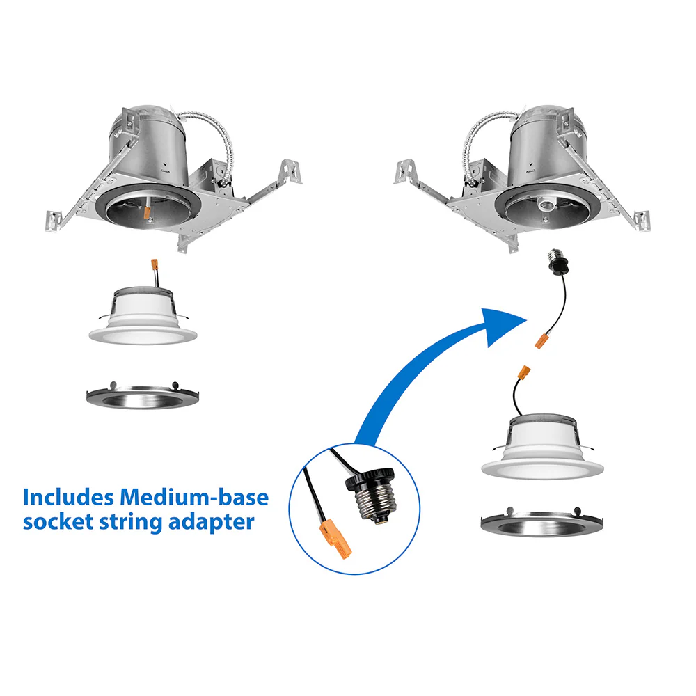 DLR4 (v5) 4-inch Nickel Recessed LED Downlight, 4000K - Image 4
