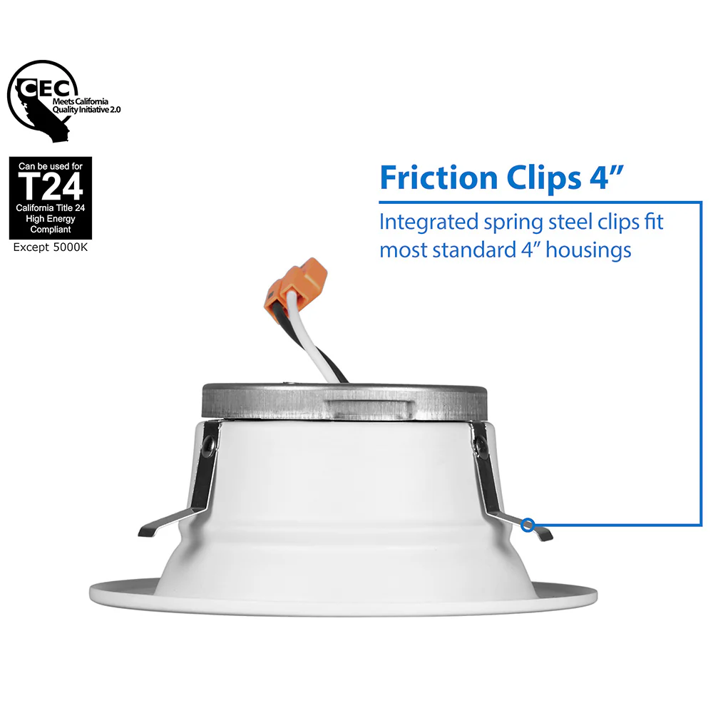 DLR4 (v5) 4-inch Nickel Recessed LED Downlight, 4000K - Image 7