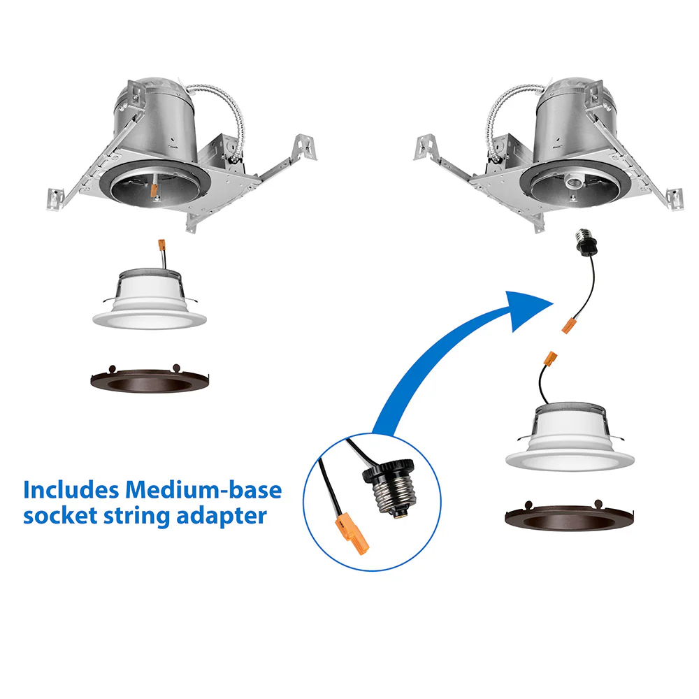 DLR4 (v5) 4-inch Oil-Rubbed Bronze Recessed LED Downlight, 4000K - Image 3