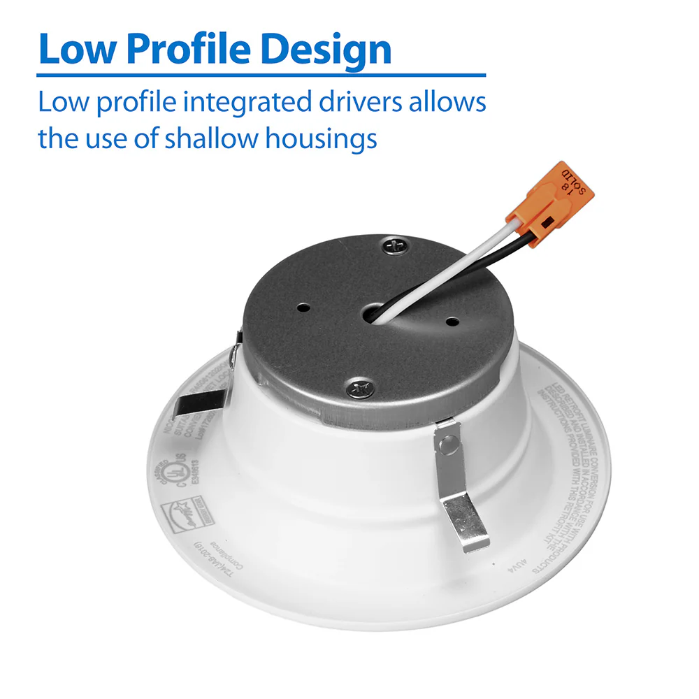 DLR4 (v5) 4-inch White Recessed LED Downlight, 4000K - Image 3