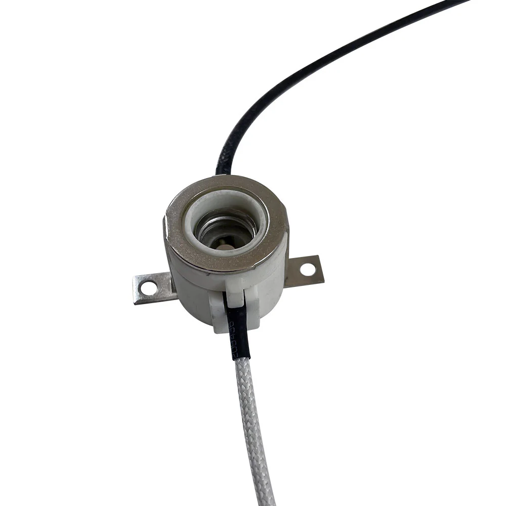 E11 Mini-Candelabra Screw ceramic lamp holder socket with lead wires - Image 3