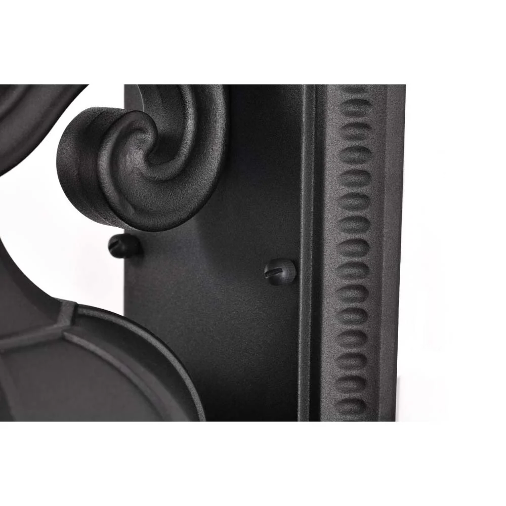 East River 16-in Large Wall Light Matte Black Finish w/ Clear Water Glass - Image 6
