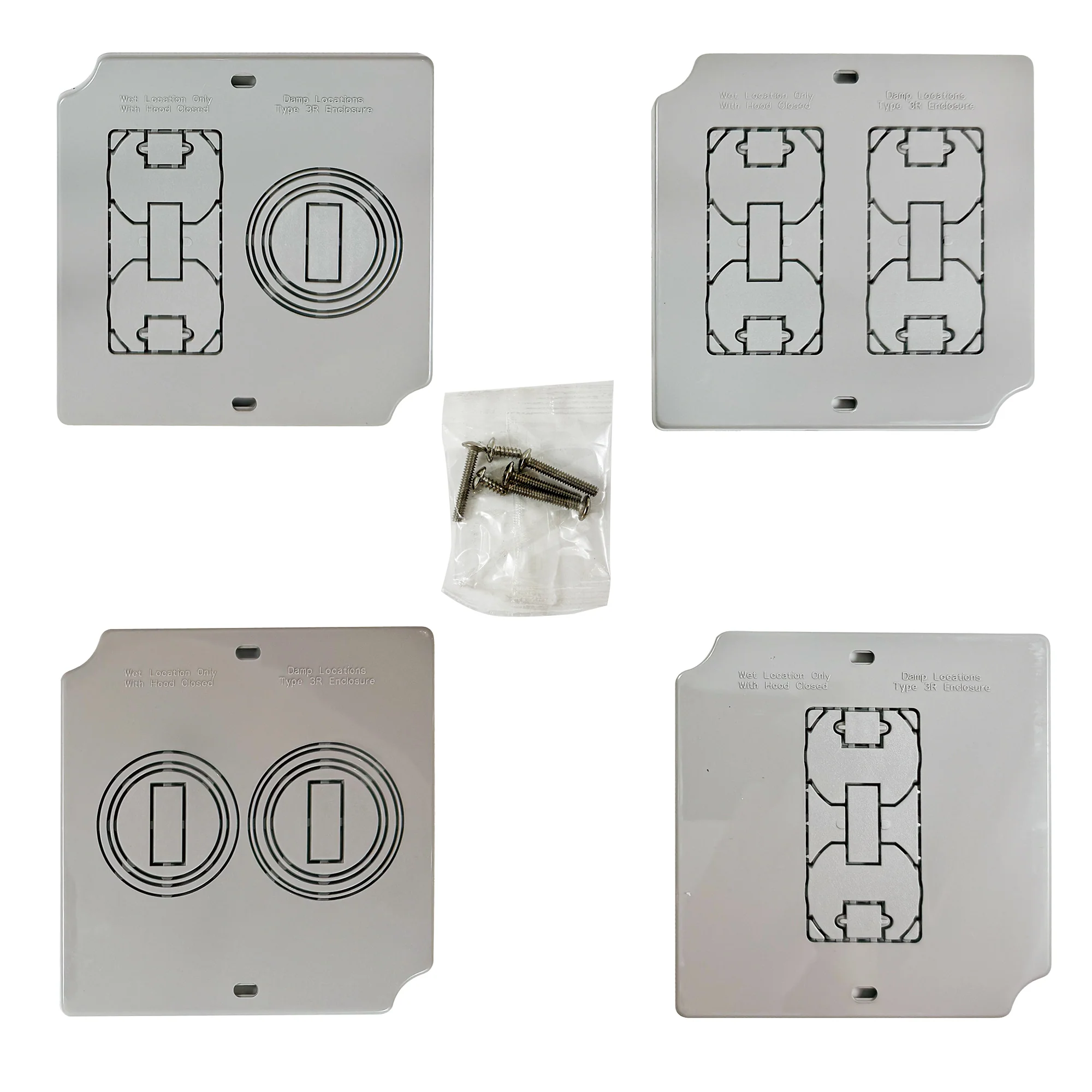 EATON 2-Gang Self-Closing Weatherproof Protective Clear Cover - Image 5
