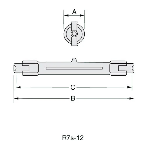 Ushio 1000329 - EMF, JP240V-800WC 119.6mm Long R7S Stage Studio Bulb - Image 2