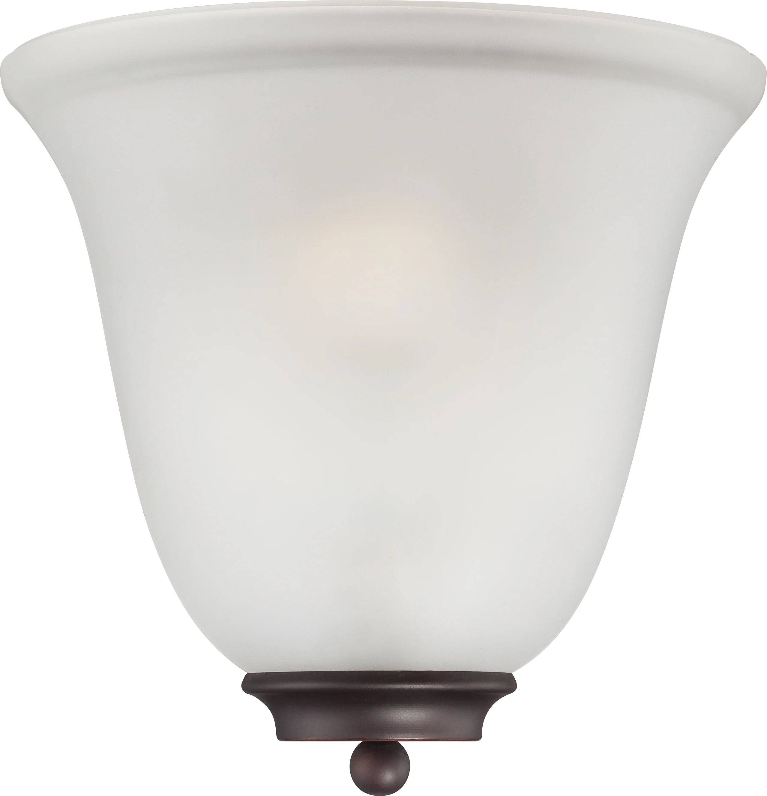Empire - 1 Light Wall Sconce - Mahogany Bronze w/ Frosted Glass