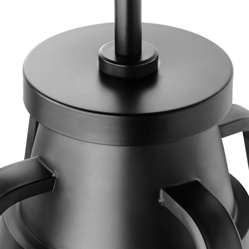 Everett 1-Light 14-in Pendant Matte Black with Clear Glass - Image 6