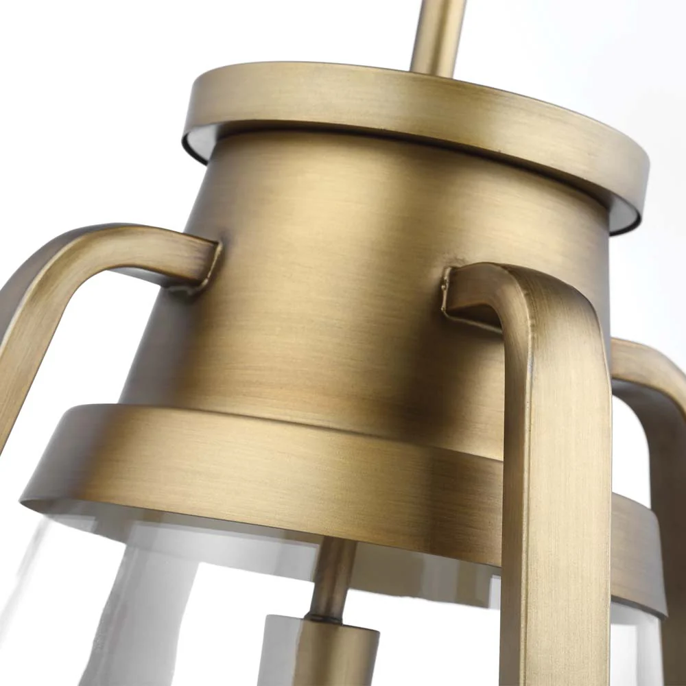 Everett 1-Light 18-in Pendant Natural Brass with Clear Glass - Image 5
