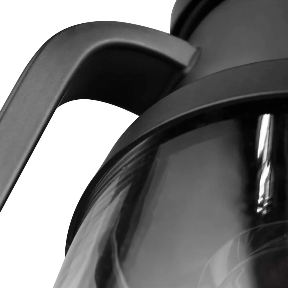 Everett 7-in Mini Pendant Matte Black Finish with Clear Glass - Image 6