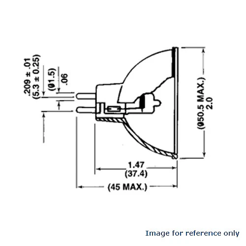 EXR 300w 82v MR13 Halogen Bulb - 54392 Replacement Lamp - Image 2