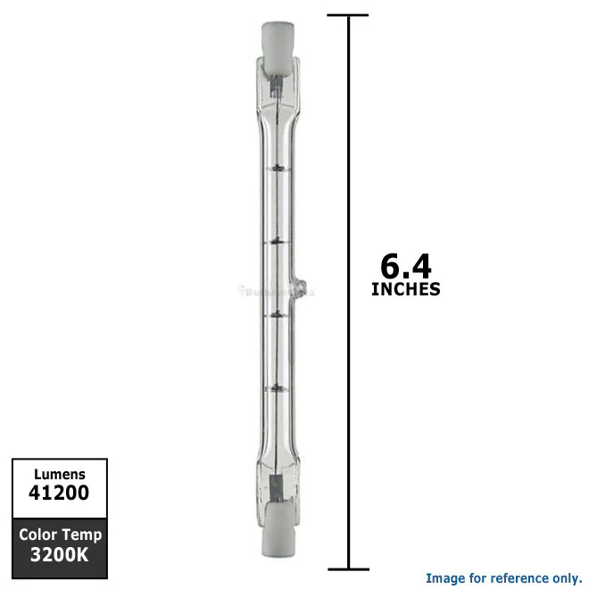 FDB  1500w 120v R7s Double-Ended Halogen Bulb - 54435 Replacement Lamp - Image 2