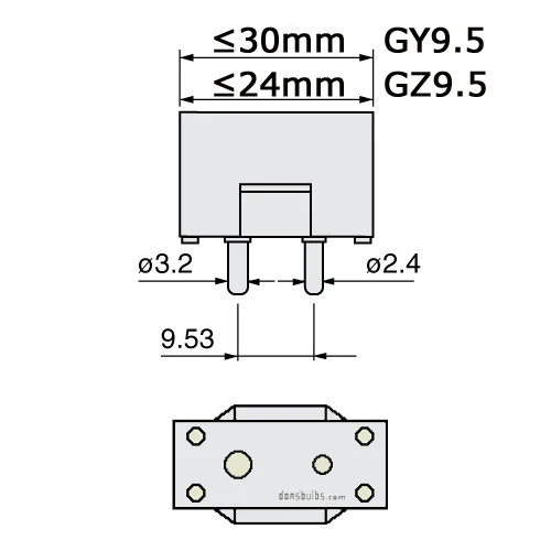 FDT 100w 12v GY9.5 Halogen Bulb - 64628 Replacement Lamp - Image 4