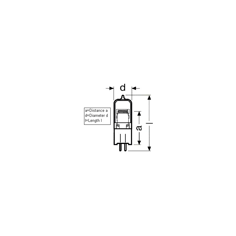 FKT EYH 250W 120V G5.3 Base Halogen Bulb - 54547 Replacement Lamp - Image 2