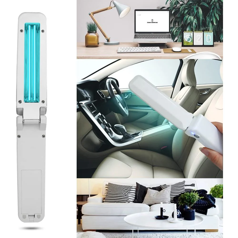 Foldable Mini UV-C Sanitizer Travel Wand - Portable UV-C Disinfection Lamp - Image 6